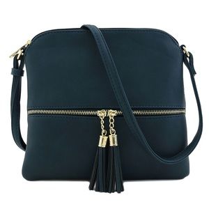 Teal handbag purse
